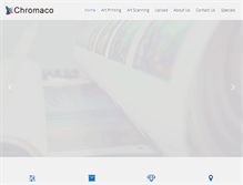 Tablet Screenshot of chromaco.com